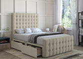 Luxury Serenity  Divan Bed Set With Luxury Headboard Vizbeds